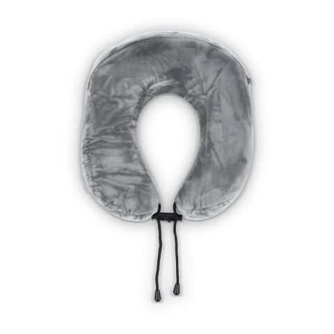 Oreiller de voyage profilé en mousse à mémoire de forme avec housse en EVA Gris | sans marquage | non disponible | non disponible