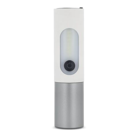 Lampe de poche LED rechargeable 10 W avec fonction zoom 300 lm Blanc