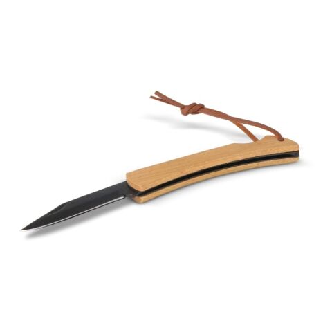 Couteau de poche en bambou Noir | sans marquage | non disponible | non disponible | non disponible
