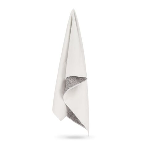 Serviette à séchage rapide R-PET 50x100cm sublimation Blanc-Gris