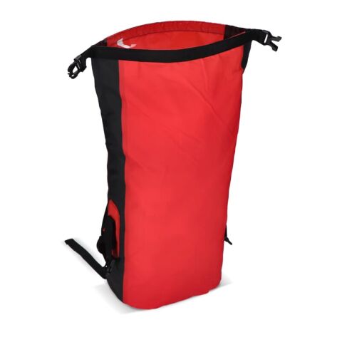 Sac à dos sec Rolltop 25L Rouge / blanc | sans marquage | non disponible | non disponible | non disponible