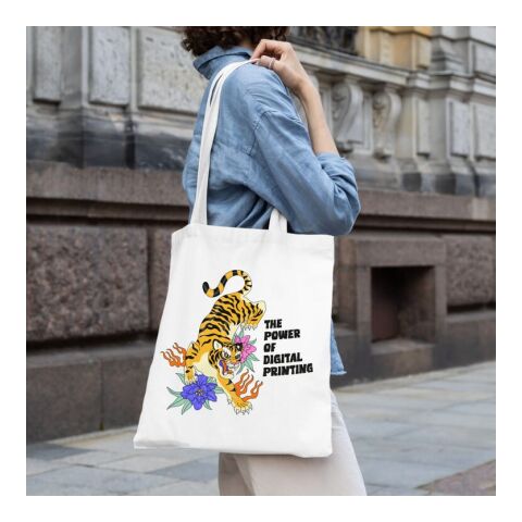 Sac à bandoulière coton OEKO-TEX® 140g/m² 38x42cm Blanc | sans marquage | non disponible | non disponible | non disponible