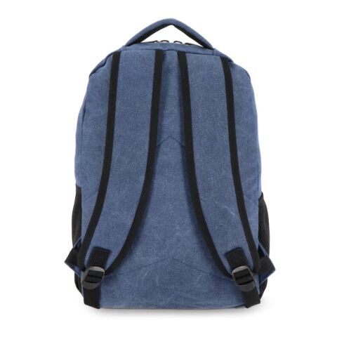 Sac à dos en toile de coton recyclé Harper Bleu foncé | sans marquage | non disponible | non disponible | non disponible