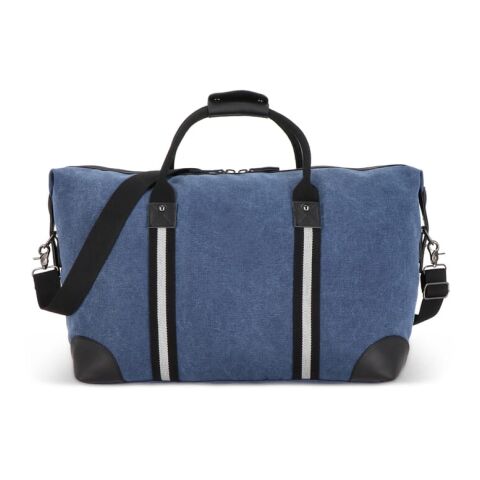 Sac de week-end en toile de coton recyclé Harper Bleu foncé