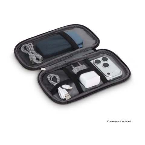 Sac organiseur Kyra 210D en rPET enduit PU 20 x 11,5 x 2 cm Bleu foncé | sans marquage | non disponible | non disponible