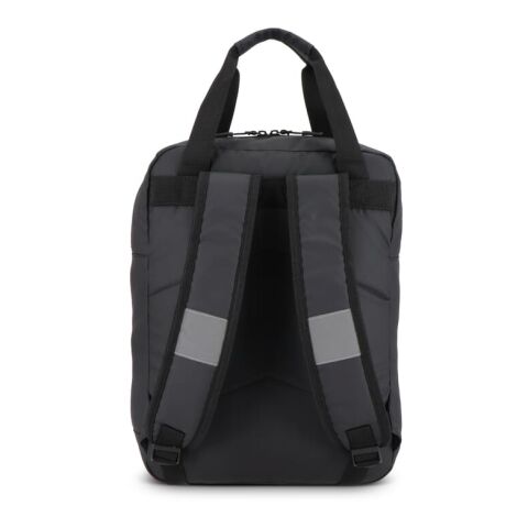 Sac à dos en R-PET 600D enduit PU 27,5 x 12 x 37,5 cm 12 L Noir | sans marquage | non disponible | non disponible