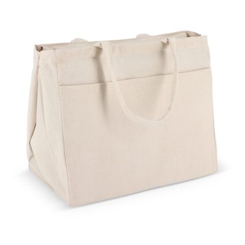 Sac fourre-tout en coton avec fermeture éclair OEKO-TEX® 39 x 24 x 34cm 320g/m². Ecru | sans marquage | non disponible | non disponible