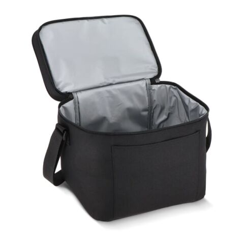 Sac isotherme à double compartiment en R-PET 600D, 30 x 20 x 25 cm, 15 litres. Noir | sans marquage | non disponible | non disponible