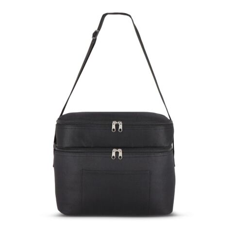 R-PET 600D Sac isotherme à double compartiment 30 x 20 x 25cm 12L Noir | sans marquage | non disponible | non disponible