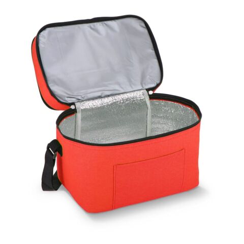 R-PET 600D Sac isotherme à double compartiment 30 x 20 x 25cm 12L Rouge / blanc