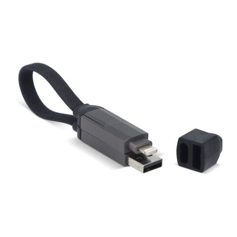 Câble multifonctionnel 4-en-1 OTG Porte-clés 60W Noir | sans marquage | non disponible | non disponible