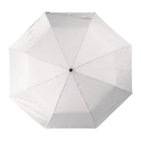 Parapluie pliable 22” à ouverture automatique Blanc | sans marquage | non disponible | non disponible | non disponible