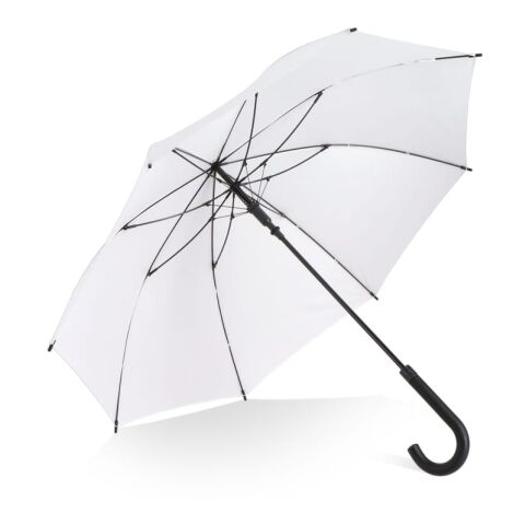 Verdure 190T Pongee 23&quot; Parapluie à crochet coupe-vent Ouverture automatique Blanc | sans marquage | non disponible | non disponible