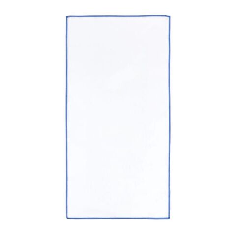 Serviette R-PET Quick Dry 40 × 80 cm avec pochette, sublimation. Bleu / Blanc