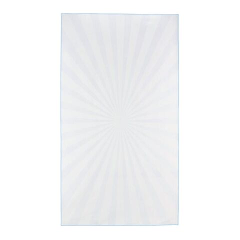 Serviette de plage R-PET à séchage rapide 100 × 180 cm, sublimation Bleu / Blanc | sans marquage | non disponible | non disponible
