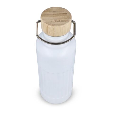 Bouteille isotherme en acier inoxydable recyclé 500 ml Blanc | sans marquage | non disponible | non disponible