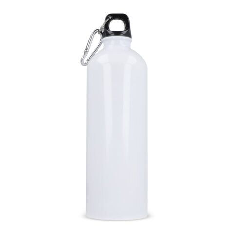 Bouteille à simple paroi R-SS avec mousqueton 750ml Blanc | sans marquage | non disponible | non disponible