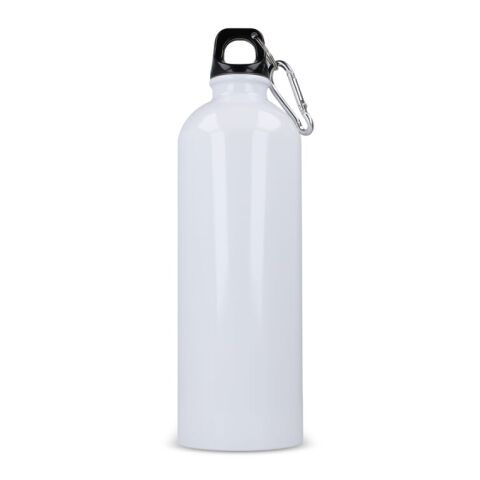 Bouteille à simple paroi R-SS avec mousqueton 750ml Blanc