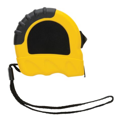 Mètre ruban 5M/19 mm en plastique recyclé RCS jaune-noir | sans marquage | non disponible | non disponible