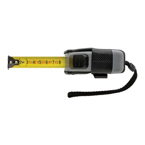 Mètre ruban Auto stop 5M/19mm en plastique recyclé RCS noir | sans marquage | non disponible | non disponible