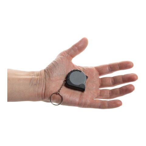 Porte-clés avec ruban de 1M en ABS RCS MeasureMate gris | sans marquage | non disponible | non disponible