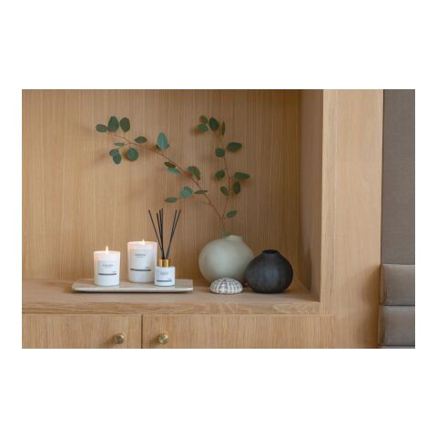 Bougie parfumée dans un verre Ukiyo blanc | sans marquage | non disponible | non disponible