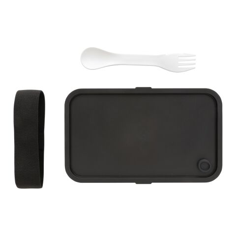 Lunch box avec cuichette en rPP GRS blanc | sans marquage | non disponible | non disponible