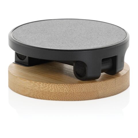 Support téléphone en plastique RCS et bambou Magmount noir-marron | sans marquage | non disponible | non disponible