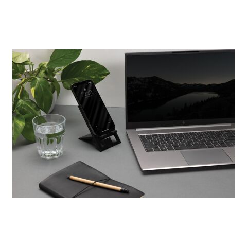 Support téléphone pliable en plastique RCS SnapStand noir | sans marquage | non disponible | non disponible