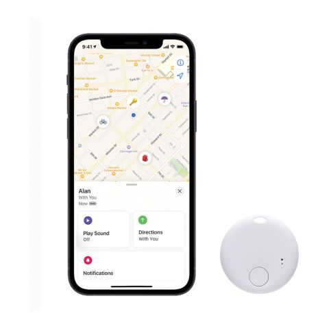 Retrouve-clés en plastique RCS Findmate blanc | sans marquage | non disponible | non disponible