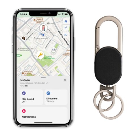 Porte-clés avec géolocalisation et USB C Keyfinder noir-gris | sans marquage | non disponible | non disponible