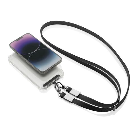 Lanière en PET recyclé RCS Nivo noir | sans marquage | non disponible | non disponible