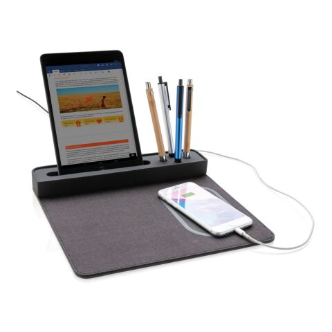 Tapis de souris Air avec chargeur à induction 5W noir | sans marquage | non disponible | non disponible