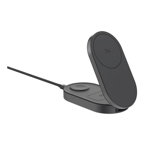 Chargeur 25W sans fil et pliable 3-en-1 Quantum gris-noir | sans marquage | non disponible | non disponible