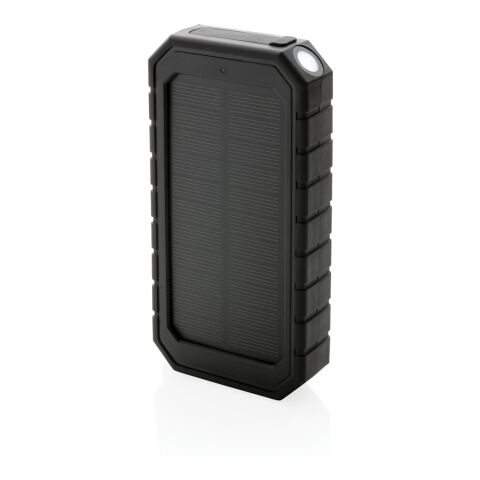Powerbank solaire 10.000mAh et 10W en plastique recyclé RCS noir | sans marquage | non disponible | non disponible