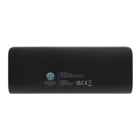 Powerbank 20000mAh charge rapide, plastique RCS, Flashcharge noir | sans marquage | non disponible | non disponible