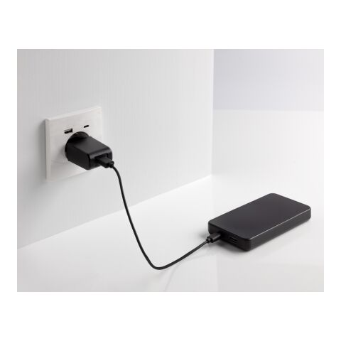 Powerbank 10.000mAh avec USB C en ABS recyclé RCS Boostcore noir | sans marquage | non disponible | non disponible