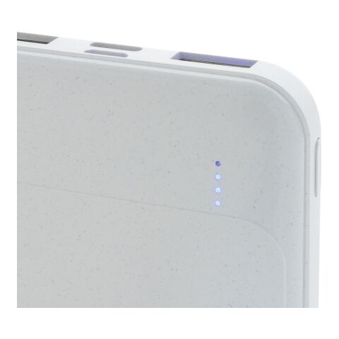 Powerbank 5000 mAh en plastique recyclé RCS blanc | sans marquage | non disponible | non disponible