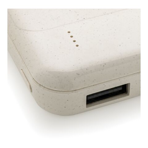 Powerbank avec induction en plastique recyclé RCS blanc | sans marquage | non disponible | non disponible