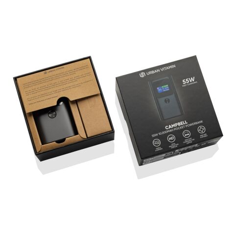 Powerbank de poche 10.000mAh/55W Urban Vitamin Campbell antracite | sans marquage | non disponible | non disponible