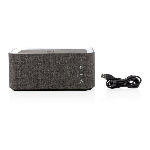 Enceinte avec chargeur à induction Vogue gris-noir | sans marquage | non disponible | non disponible