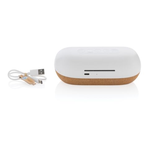 Enceinte 10W en plastique recyclé RCS et liège Oregon marron | sans marquage | non disponible | non disponible