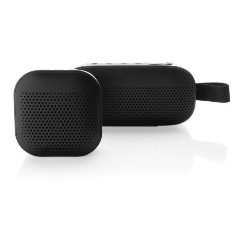 Enceinte 3W en plastique recyclé RCS Soundbox noir | sans marquage | non disponible | non disponible