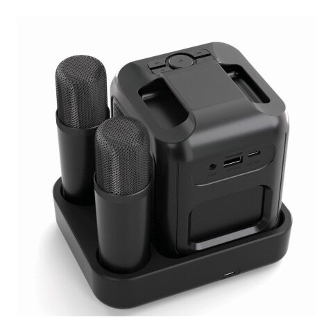 Set karaoké avec double micro en plastique RCS SingVIBE noir | sans marquage | non disponible | non disponible