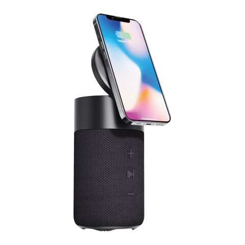 Enceinte 10W avec chargeur en rPET RCS Urban Vitamin Anaheim noir | sans marquage | non disponible | non disponible