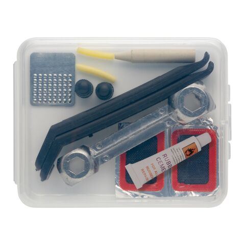 Kit de réparation vélo compact blanc-noir | sans marquage | non disponible | non disponible