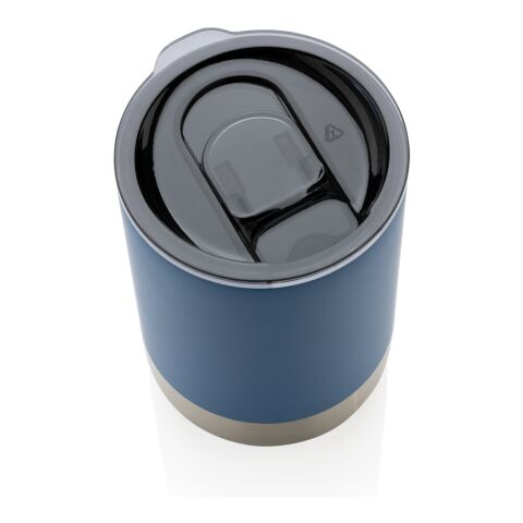 Mug en acier inoxydable recyclé RCS bleu | sans marquage | non disponible | non disponible