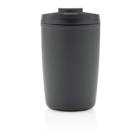 Mug en PP recyclé GRS avec couvercle à bascule antracite | sans marquage | non disponible | non disponible