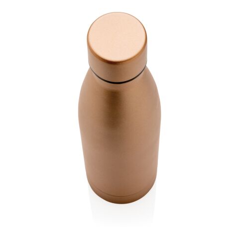 Bouteille iso couleur pleine en acier inoxydable recyclé RCS marron | sans marquage | non disponible | non disponible | non disponible