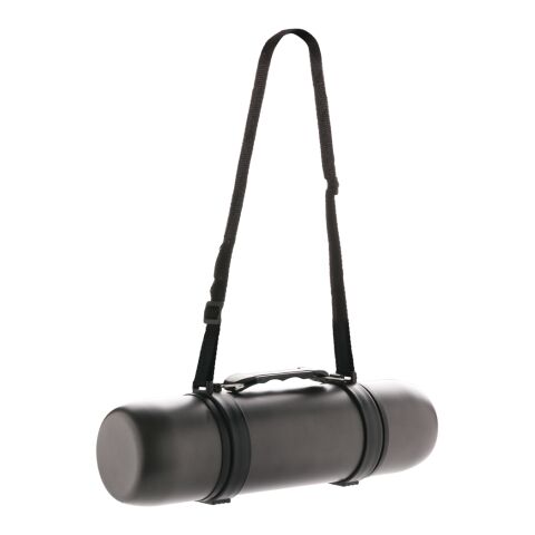 Bouteille isotherme avec 2 tasses anthracite | sans marquage | non disponible | non disponible | non disponible